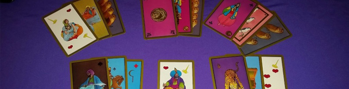 Cartes appartenants à un jeu de Tarot Persan